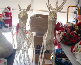 Outdoor light up reindeer 