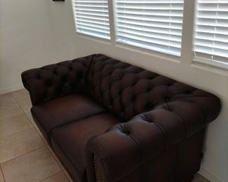 NOT AT SALE. Two amex leather custom ordered love seats BRAND NEW. Call Brenda for info (702)203-7471