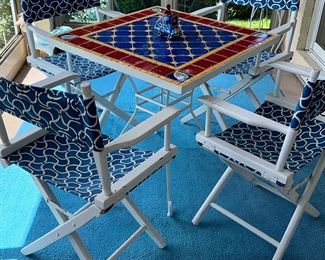 Numerous patio items both VINTAGE and others 