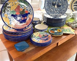 Mexican studio handmade plates 