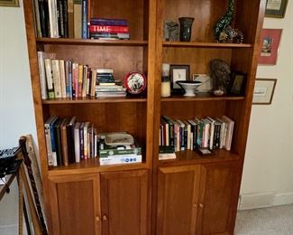 2 bookshelves 