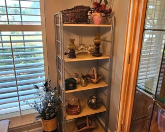 Sturdy Shelf With Antique and Vintage Items