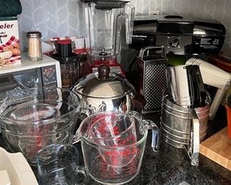 Vintage Penguin Ice Bucket, Hand Mixer, Flour Sifter, Grater, Measuring Cups...