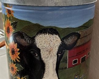 Hand Painted Milk Can