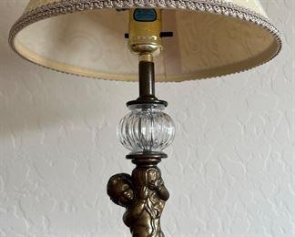 Table Lamp w Cupid