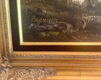 Oil painting signed Brenner