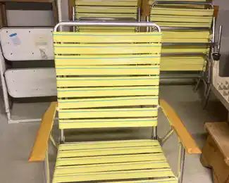 Vintage Telescope aluminum folding lawn chairs