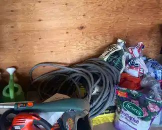Yard tools and supplies