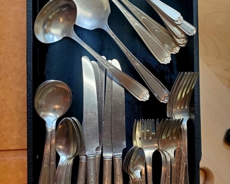 National Silver Co. Silverware 57 pcs