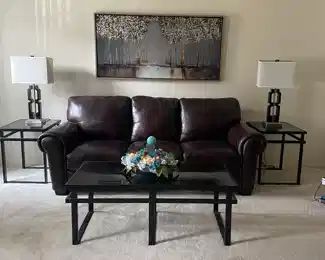 leather sofa
