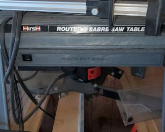 Router saw table
