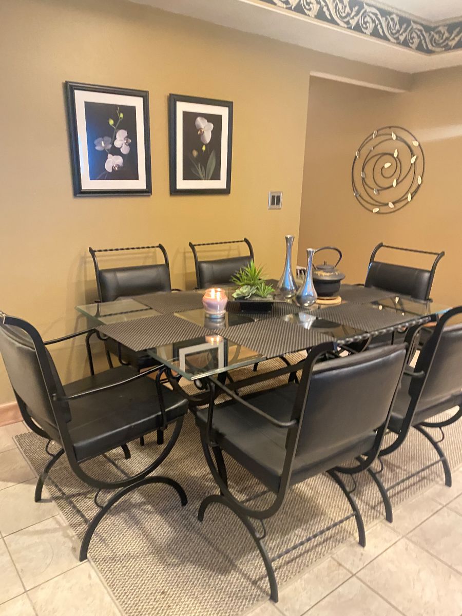 Reflection Furniture wrought iron dining table