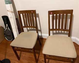 Foldable wooden chairs