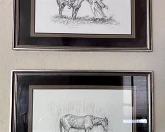 Olaf Wieghorst signed prints