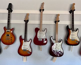 Guitars…Fender, Hamer, G&L, Peavey. Some of these have sold.