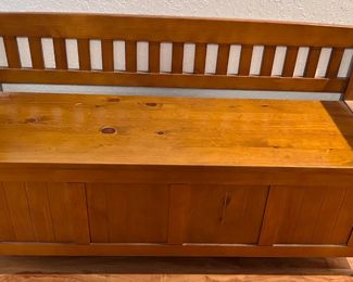 Bench with storage under seat