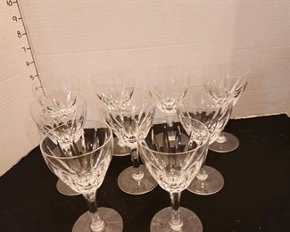 Stuart of England crystal wine glasses set of 9 (no chips)
