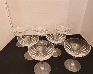 Stuart of England crystal stemware set of 7 (no chips)