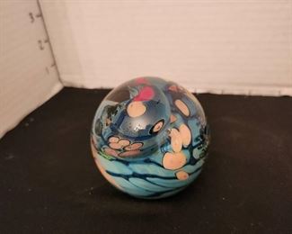 Karg paperweight signed approx 3"