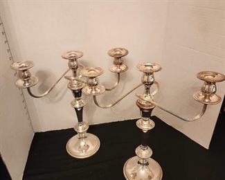 Rogers silverplate candelabras