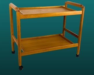 Danish Modern Teak Bar Cart- KD Furniture