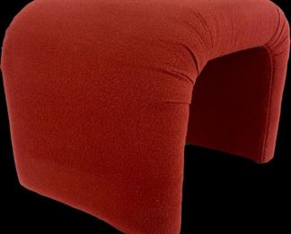 1980's Post Modern Karl Springer Style Waterfall Stool/Ottoman