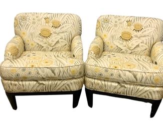 John Mascheroni for Swarm Designs Upholstered Arm Chairs