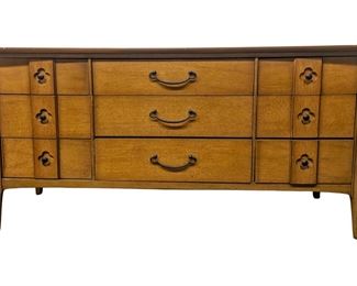  United Furniture Mid Century Lowboy Wood Dresser