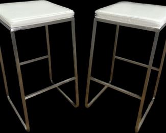 Room & Board Collins Collection White Barstools