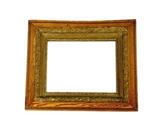 Vintage Large Ornate Wood Framed Mirror