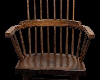 Vintage Conant Ball Furniture Makers Wood Rocking Chair