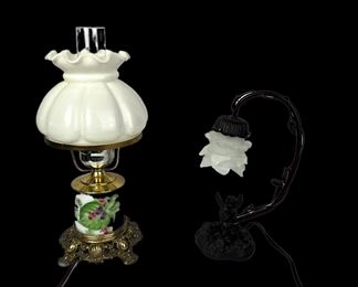 Vintage Fairy Lamp and Hurricane Lamp