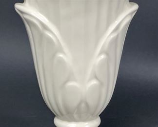 Haeger White Petal Vase
