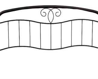 Queen/King Dark Bronze Metal Spindle Headboard