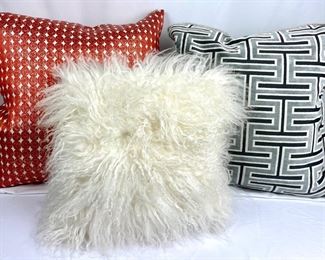  Decorative Throw Pillows - Set of Three
