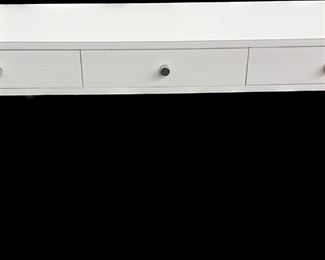 Vintage Mod Frosted Lucite 3 Drawer Sideboard/Desk