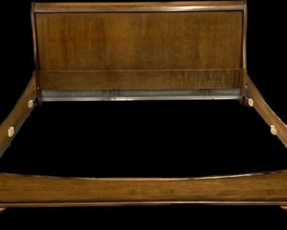 Vintage Solid Wood King Headboard and Frame