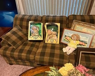 Cabbage Patch (Coleco) and Sofa