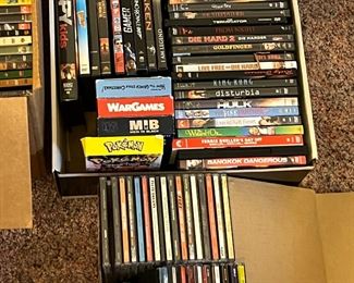 MORE DVDs  & CDs