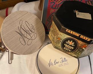 Marshall Fields & Co. hat box,  Stix Baer & Fuller