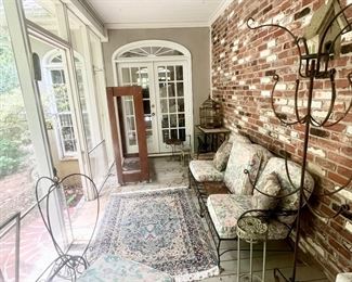 Iron porch furniture