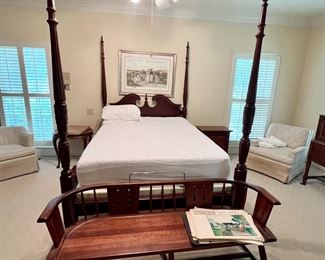 Poster bed and Link Taylor bench