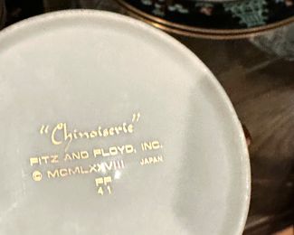 Rare Chinoiserie pattern by Fitz and Floyd