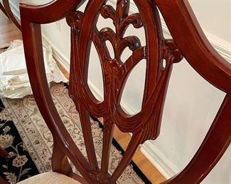 4 Hepplewhite Crest/Shield Chairs