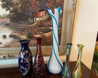 Assorted Vases, Murano and more