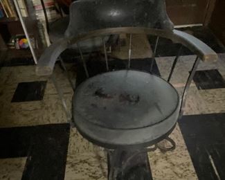 Old Swivel Barrel Bar Chairs