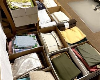 Many boxes of fabric!