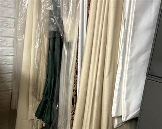 Finished draperies and tablecloths