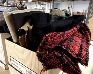 Box of good wool fabric, kept in a cedar closet!