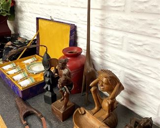 Our clients traveled the world with the US Navy. Here are some of the souvenirs from Japan, Philippines, Bangkok, Congo, etc.